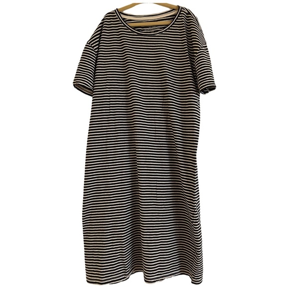 EVERLANE Striped Relaxed Tee Dress - Picture 7 of 8